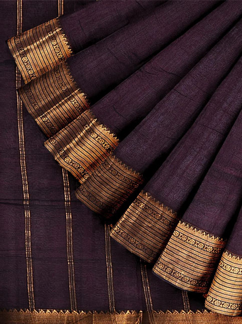 Mangalagiri cotton and zari border detail
